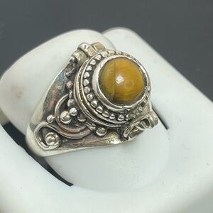 Tigers eye opening ring size 8
